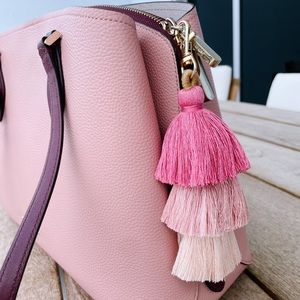 Boho tassel purse keychain charm for any bag, key jewelry, gifts